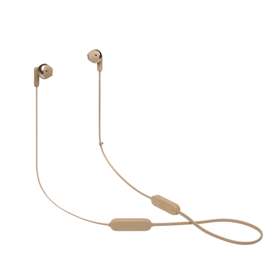 JBL Tune 215BT - Champagne Gold - Wireless Earbud headphones - Hero